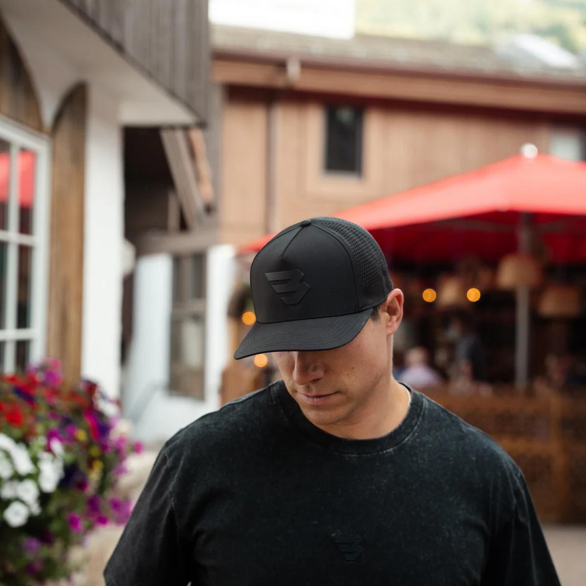 Burlebo Performance Cap - Flying B Logo - Black