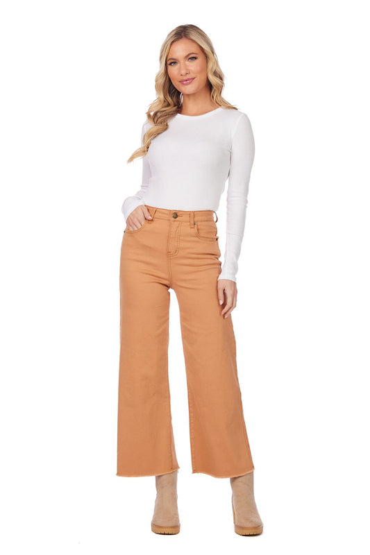 Crawford Burnt Orange Wide Leg Jeans