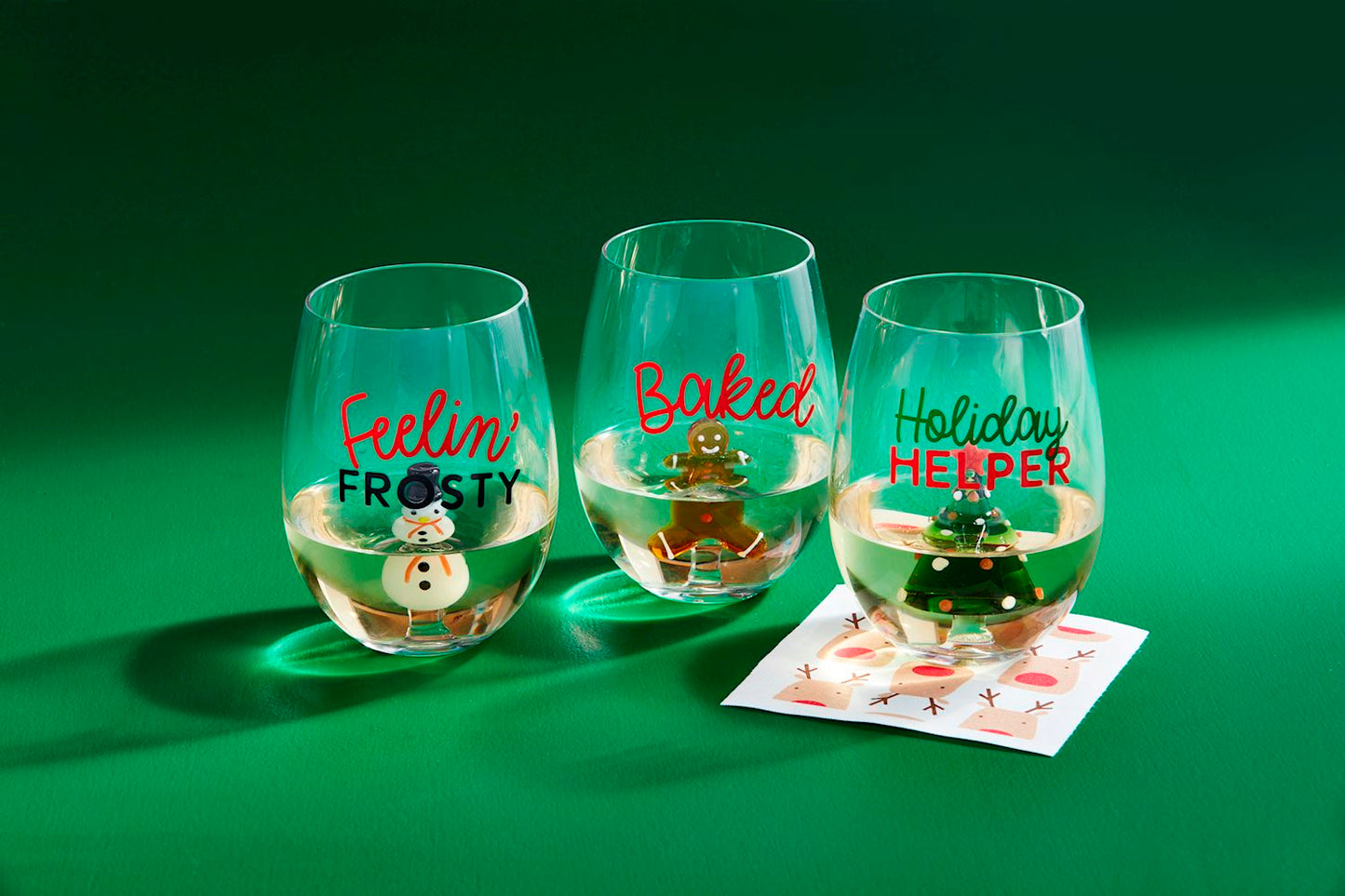 Christmas Wine Glasses