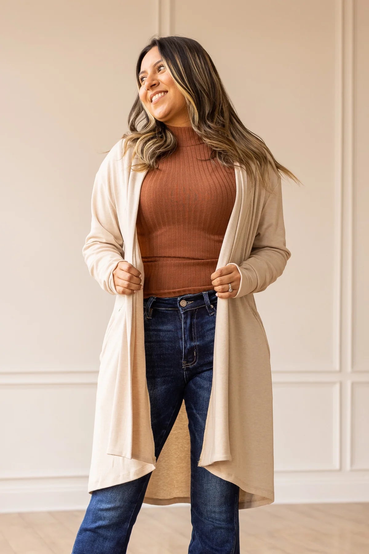 Southern Grace Long Cardigan with Pockets