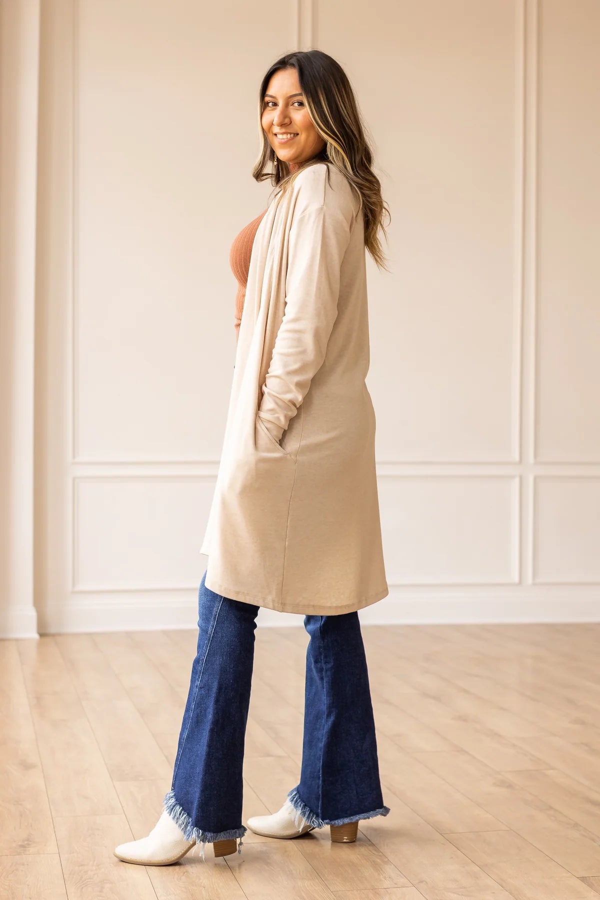 Southern Grace Long Cardigan with Pockets