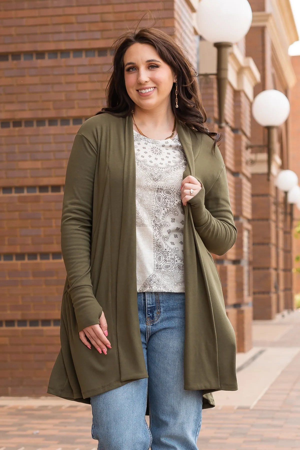 Southern Grace Long Cardigan with Pockets