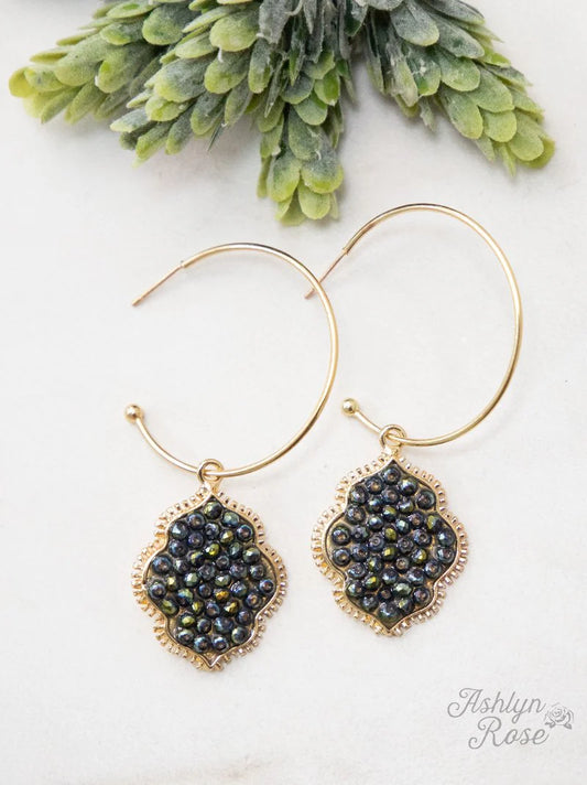 Bring a Gem in your Life Hoop Earrings