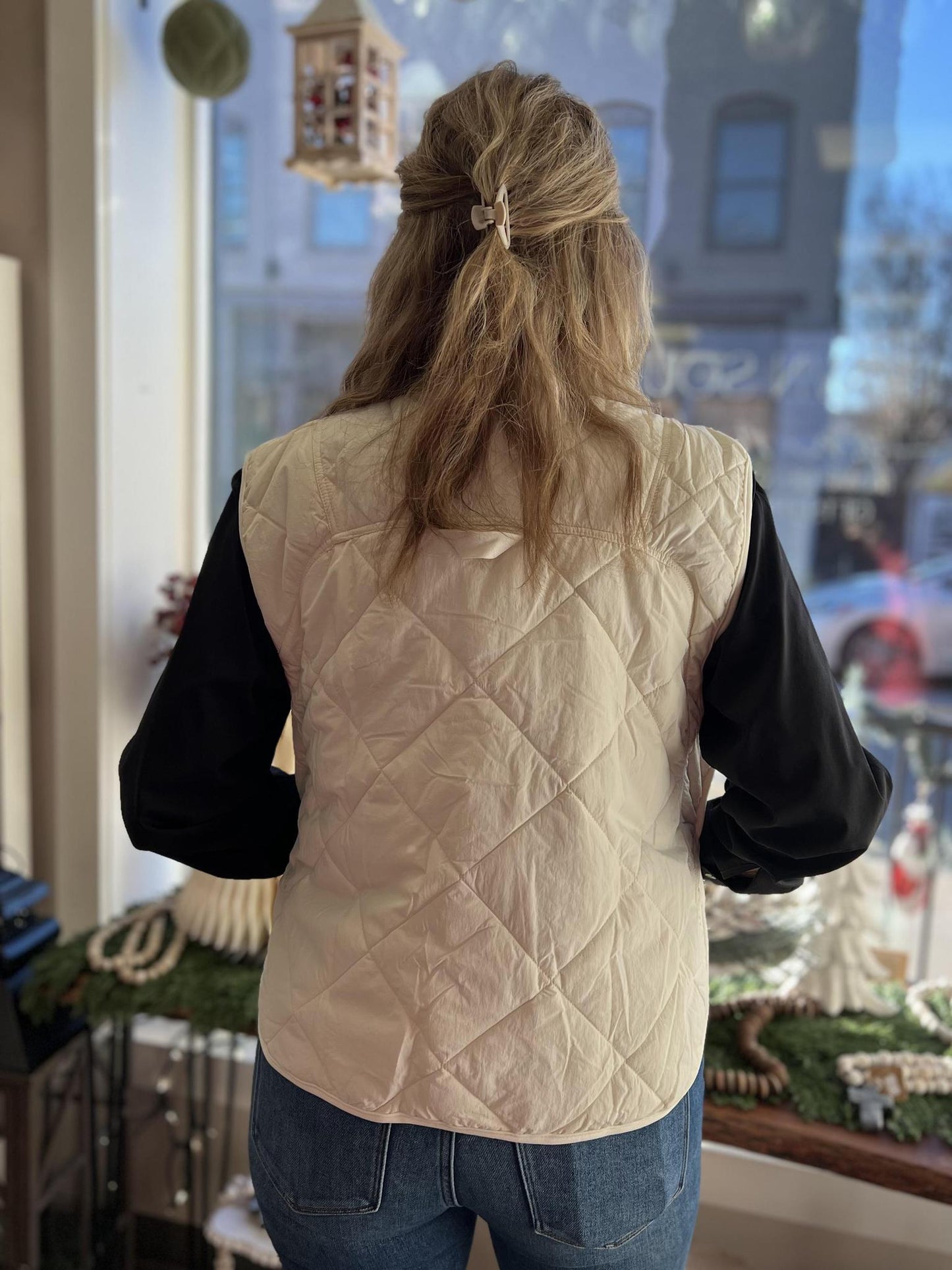 UMGEE Quilted Snap-Front Puffer Vest