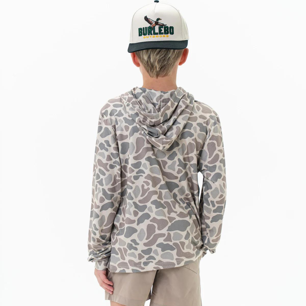 Burlebo - Youth Performance Hoodie - Classic Deer Camo