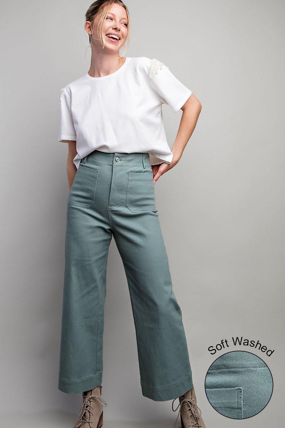 EE:SOME Soft Washed Wide Leg Pants ✨