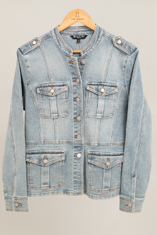 Baccini - Denim Mercedes Utility Denim Jacket