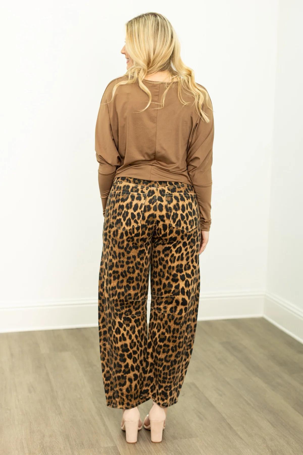 G&E Barrel Jeans, Leopard