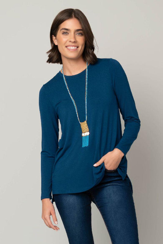 L/S Scoop Neck Tee - Liverpool - Royal Blue