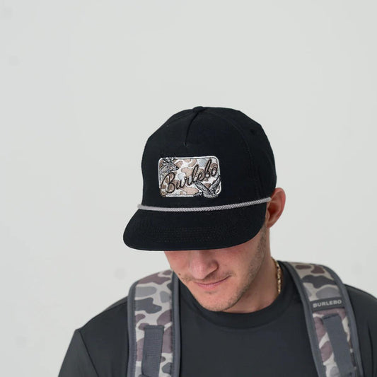BURLEBO Black - Camo Patch Hat