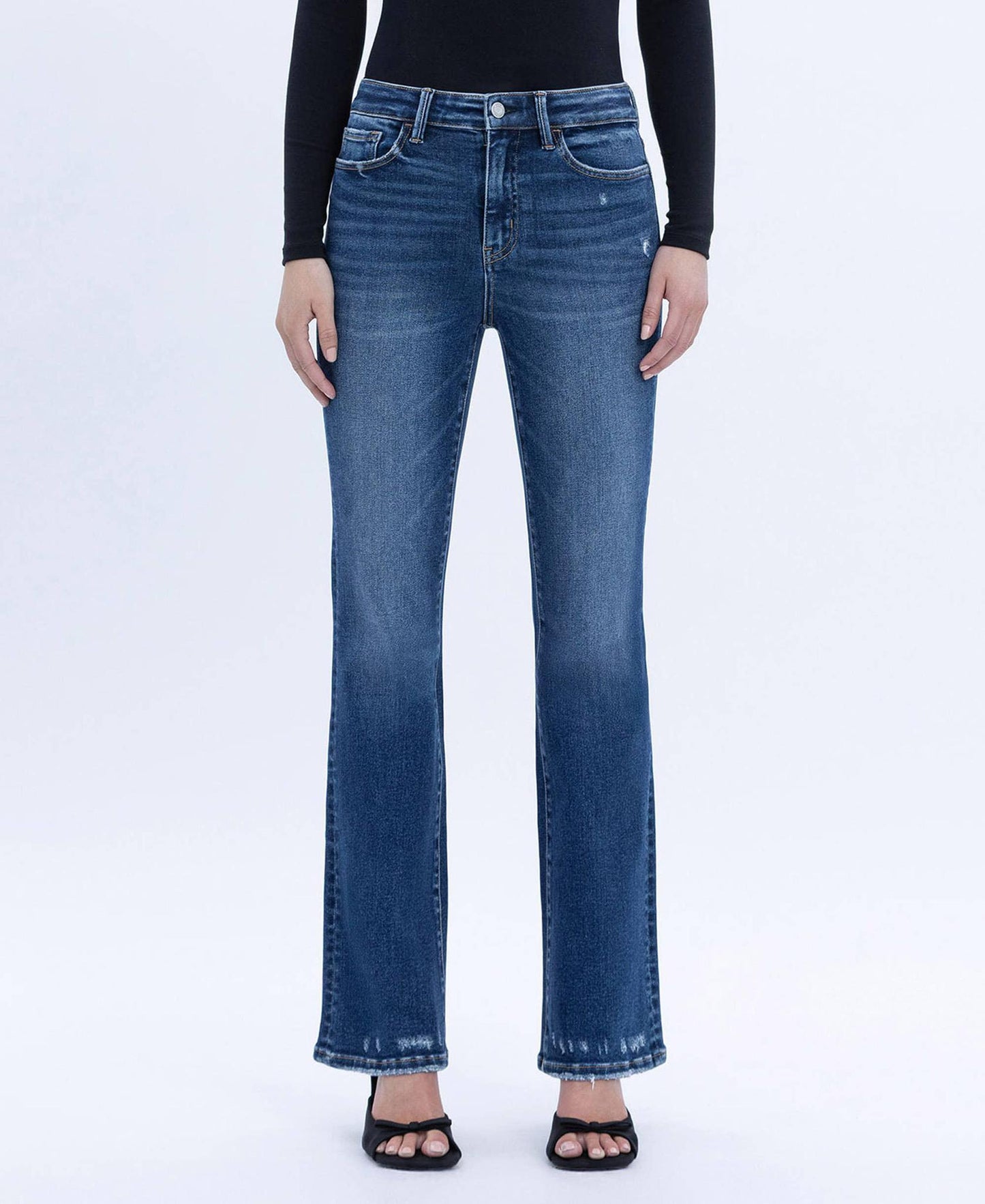 VERVET HIGH RISE FULL LENGTH BOOTCUT JEANS