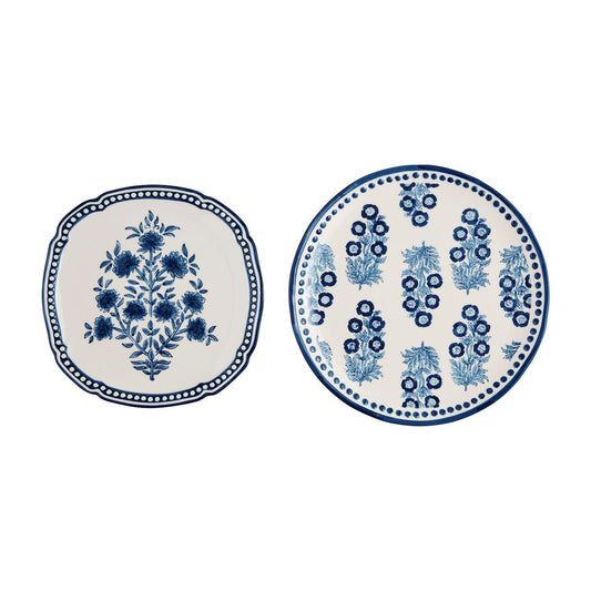 Block Print Nested Platter Set
