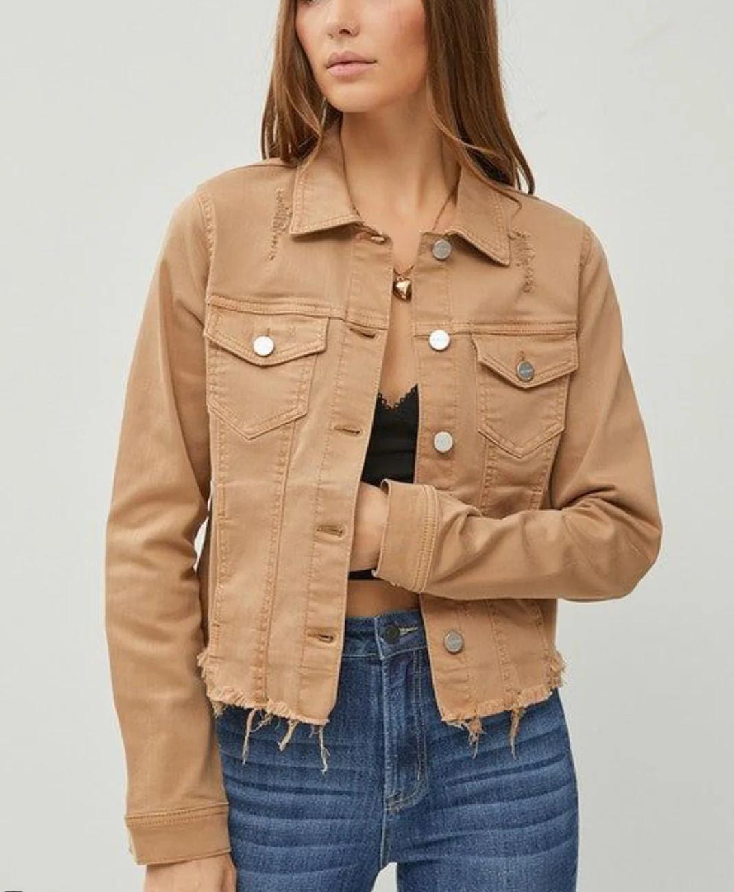 Risen Mocha Denim Jacket