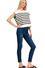 Zenana TW-2530Y Oversized Crew Neck Stripe Sweater Vest