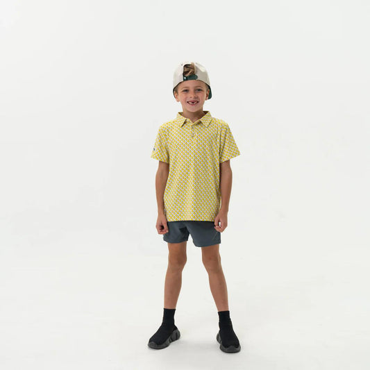 Burlebo -Youth Everyday Short - River Rock Grey - Classic Deer Camo Pocket