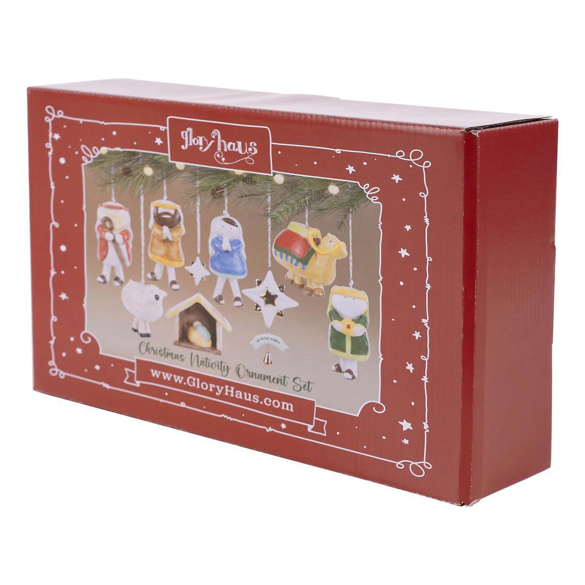 Glory Haus Nativity Ornament Set