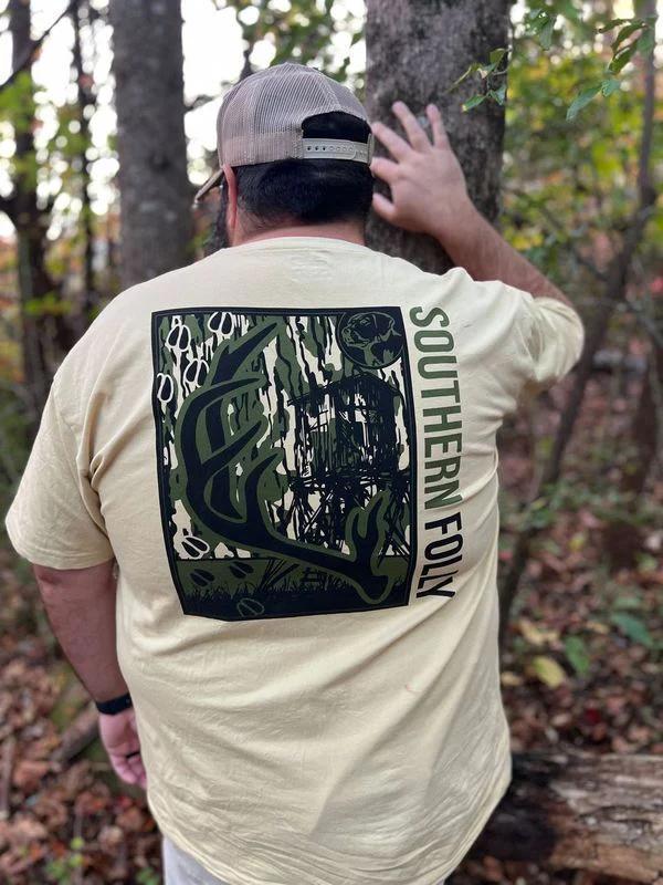 Southern Folly Bottomland Antler Tshirt