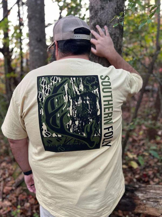 Southern Folly Bottomland Antler Tshirt
