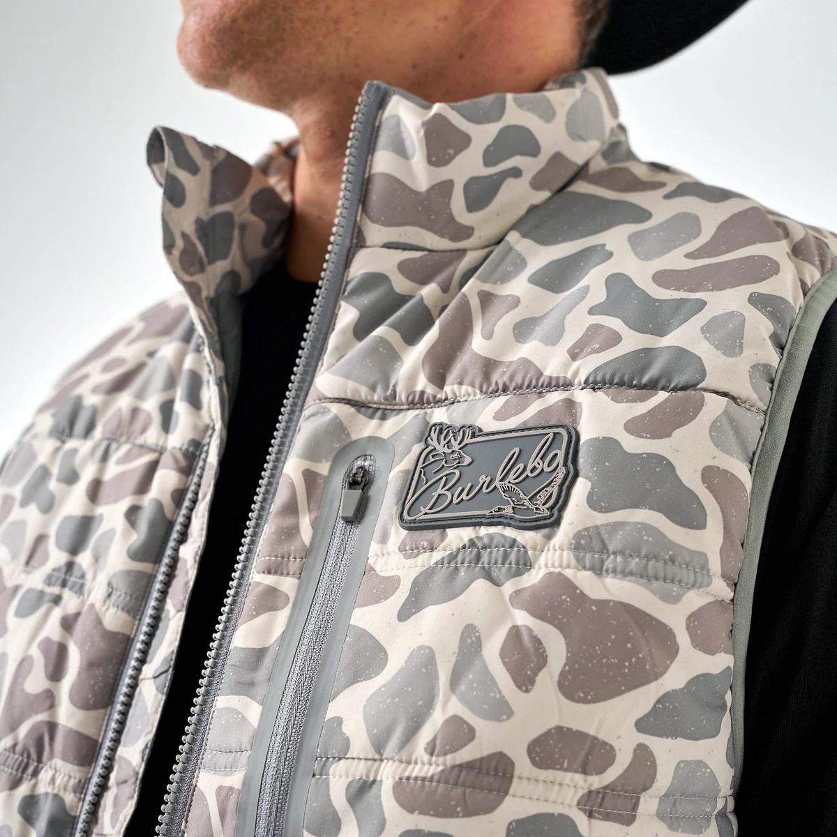 Burlebo Puffer Vest - Classic Deer Camo
