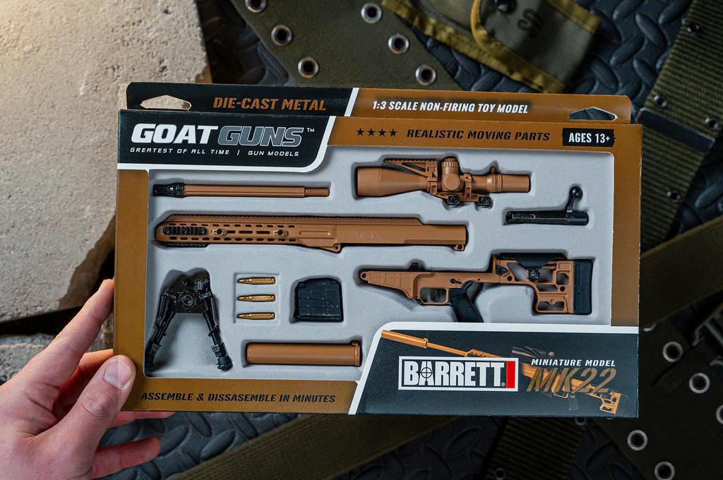 Goat Gun MINIATURE BARRETT DARK TAN MK22™