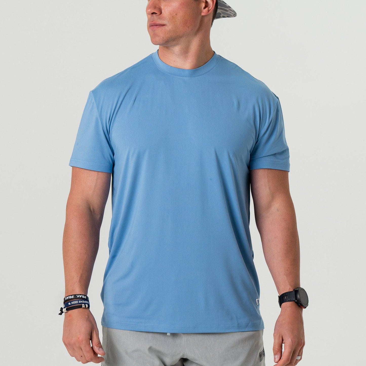 BURLEBO GO TO TEE, STEEL BLUE
