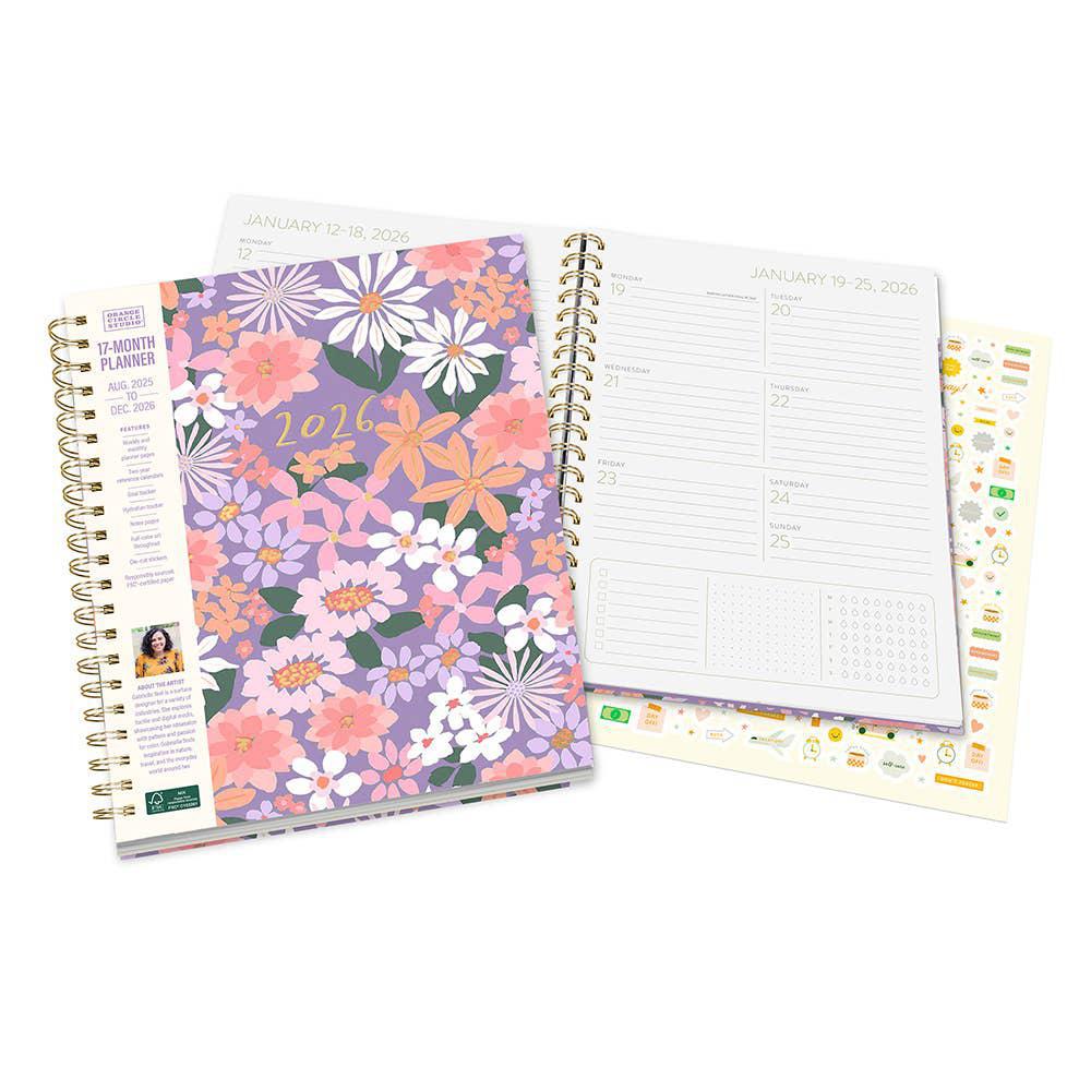 2026 Secret Garden Extra-Large Spiral Planner