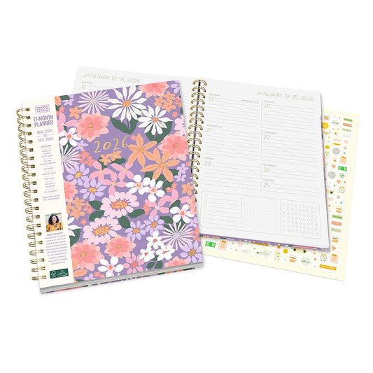 2026 Secret Garden Extra-Large Spiral Planner
