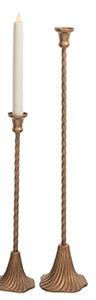Gold Twist Taper Candle Holder