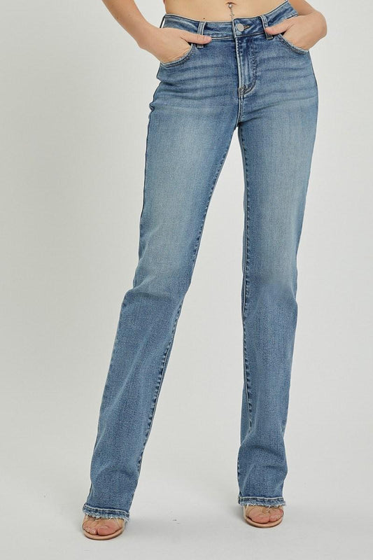 MID RISE LONG STRAIGHT JEANS RDP5508