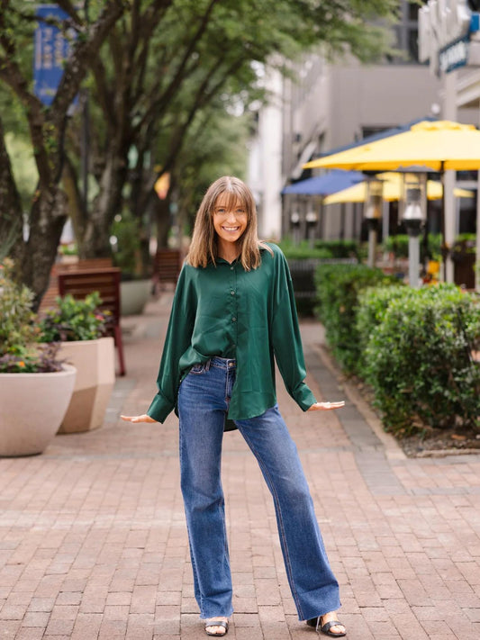 G&E The Kathryn Button-Up, Forest Green