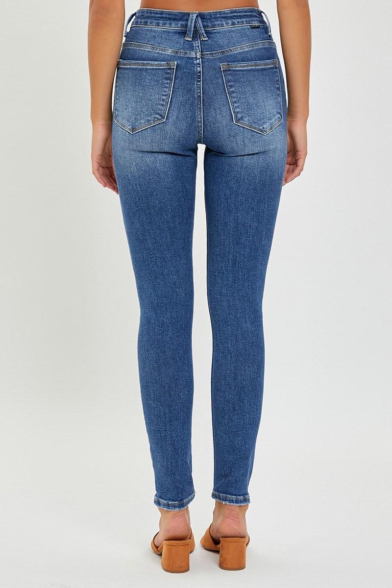 RISEN SKINNY JEANS