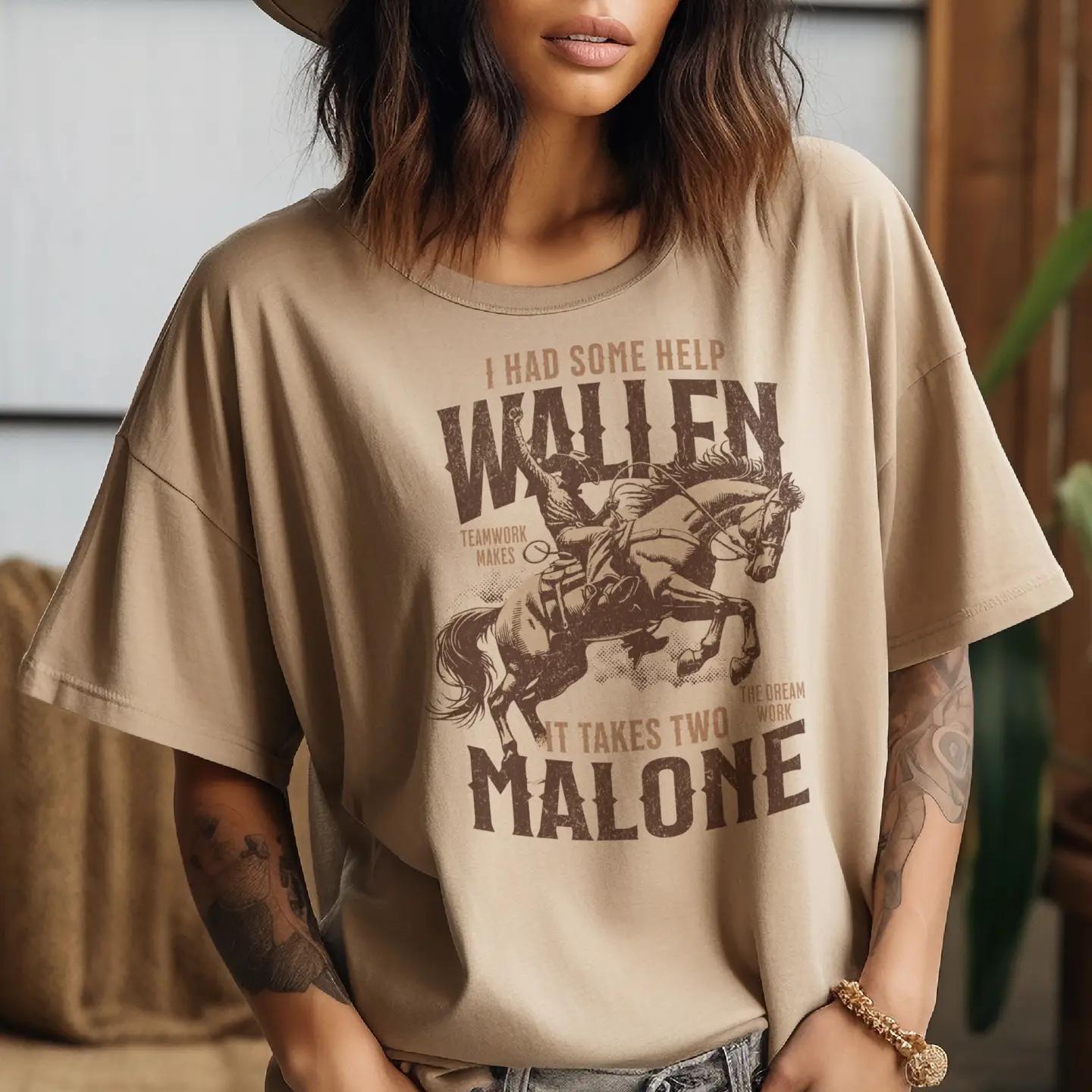 Wallen Malone Country Music Nashville Concert  Graphic Tee