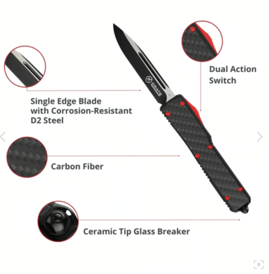 KRATE Carbon Fiber OTF Knife